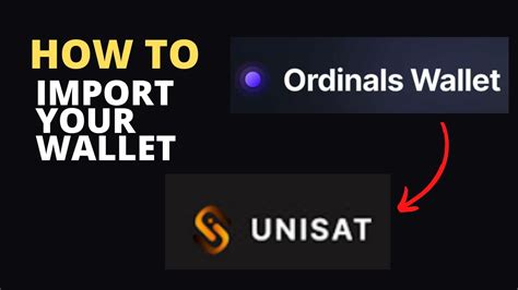 how to import wallets into unisat